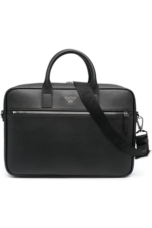 Emporio Armani Logo-plaque laptop case