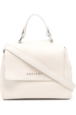 Orciani Logo-lettering grained bag