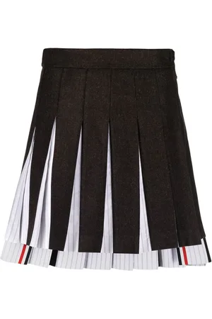Thom Browne Wool-blend pleated skirt