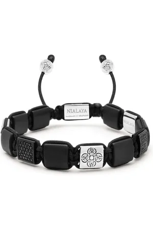 Nialaya Men Bracelets - The CZ flatbread bracelet