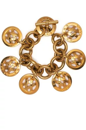 Céline Pre-owned medallion-charm chain bracelet