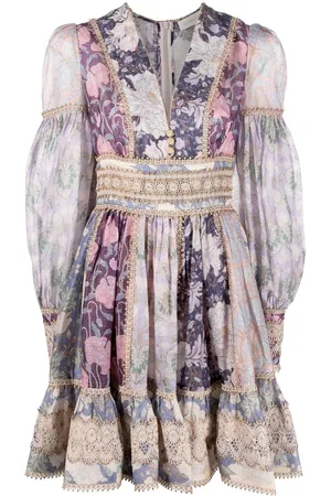 ZIMMERMANN Celestial lace-detailed mini dress