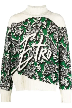 Etro Paisley intarsia-knit jumper