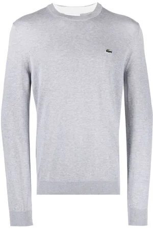 Lacoste Logo-patch crew neck sweater