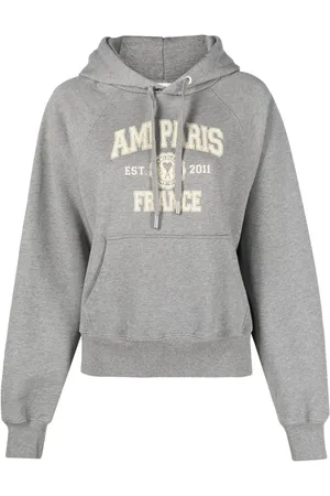 Ami Logo-print organic cotton hoodie
