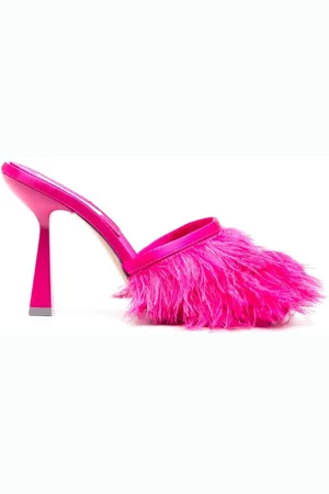 Sebastian Sebastian 110mm feather-trim sandals