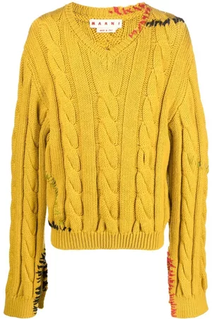 Marni Cable-knit virgin wool jumper