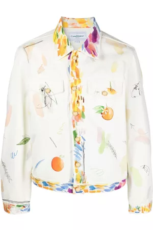 Casablanca Fruit-print cotton jacket