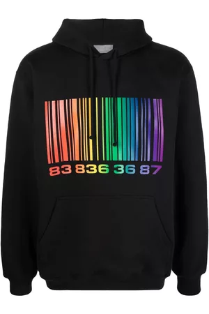 VTMNTS Barcode-print pullover hoodie
