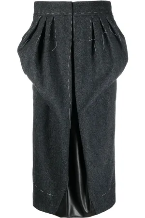 Maison Margiela Spliced Work-In-Progress midi skirt