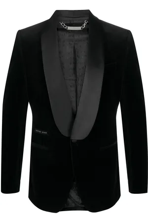 Philipp Plein Elegant velvet-effect blazer