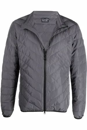 EA7 High-neck zip-up padded jacket