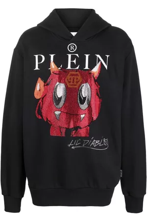 Philipp Plein Monsters print logo hoodie