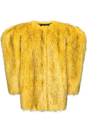 Dolce & Gabbana Women Coats - Faux fur single-breasted coat
