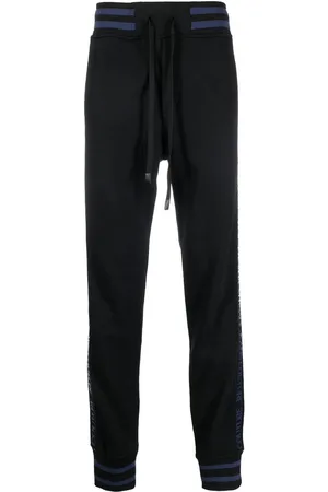 VERSACE Logo-stripe track pants