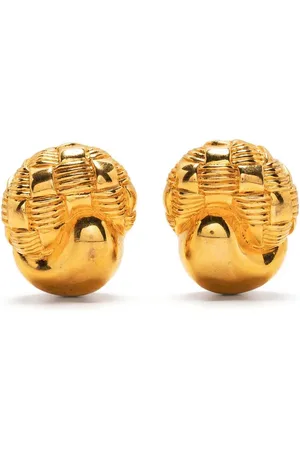 Céline Pre-owned cornucopia-motif clip-on earrings