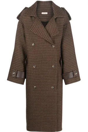 The Mannei Double-breasted button-fastening coat