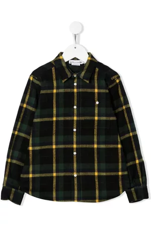 BONPOINT Checked long-sleeve shirt