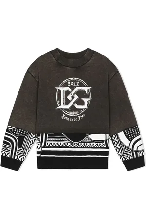 Dolce & Gabbana Patchwork logo-print sweatshirt