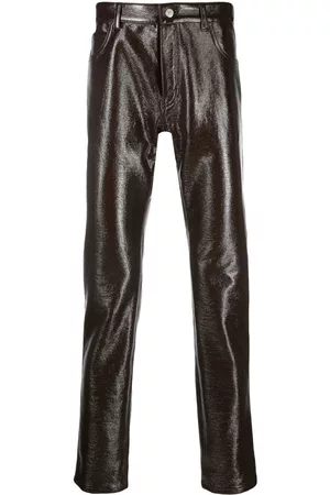 Courrèges High-shine tapered trousers