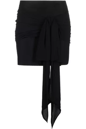 Serafini Bow-detail high-waisted miniskirt