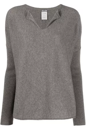 KRISTENSEN DU NORD V-neck cashmere knitted top