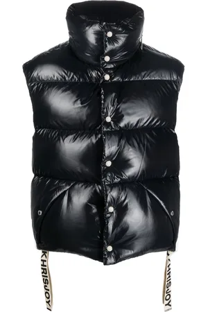 Khrisjoy Logo-drawstring down gilet