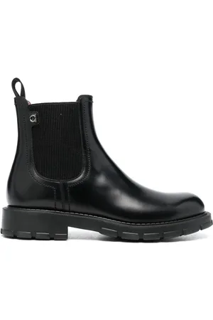 Salvatore Ferragamo Iago leather chelsea boots