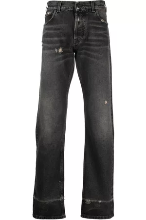 MARCELO BURLON Cross distressed denim jeans