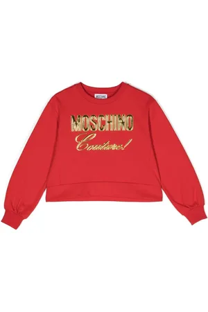 Moschino Debossed-logo crew-neck sweatshirt