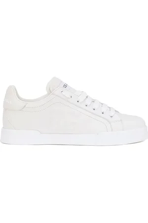 Dolce & Gabbana Portofino logo-embossed leather sneakers