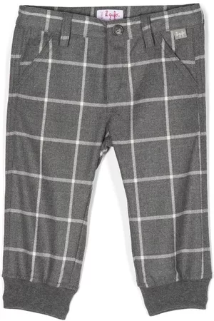 Il gufo Check-pattern trousers