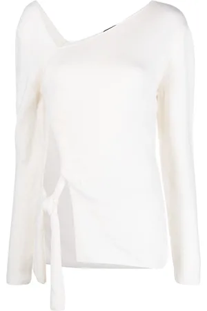 Tom Ford Cut-out detail asymmetric-neck jumper