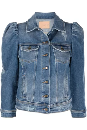Retrofete Ada puff-sleeve denim jacket