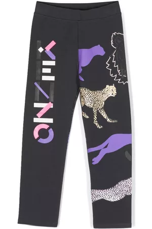 Kenzo Animal-logo-print leggings