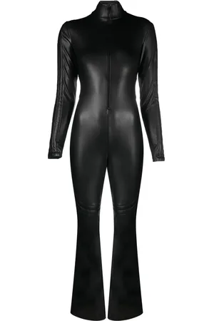 Wolford Vegan-leather cut-out jumpsuit