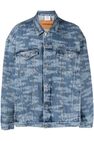 Vetements Logo-print denim jacket