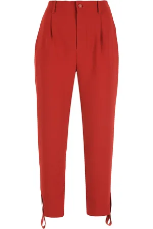 Gloria Coelho Draped strap crop trousers