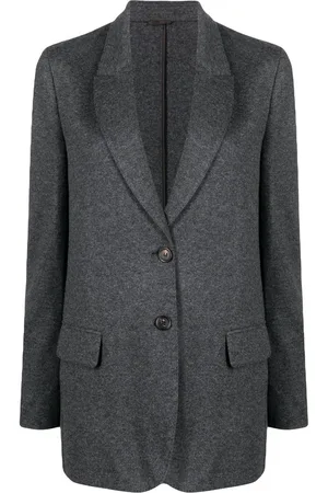Brunello Cucinelli Single-breasted cashmere blazer