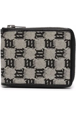 MISBHV Jacquard monogram zipped wallet