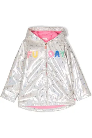 Billieblush Girls Rainwear - Logo-print raincoat