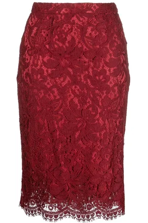 Dolce & Gabbana 2000s lace pencil skirt