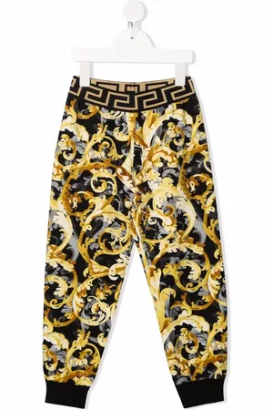 VERSACE Baroccoflage-print elasticated-waistband trousers