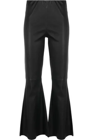 By Malene Birger Evyline cropped leather trousers