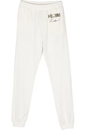 Moschino TEEN logo-print tracksuit trousers
