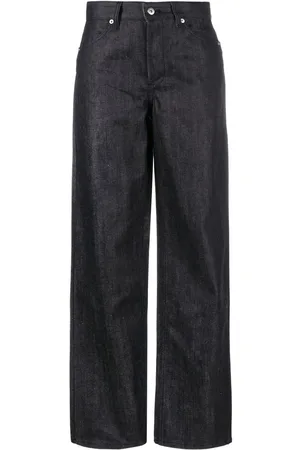Jil Sander + high-waisted straight-leg jeans