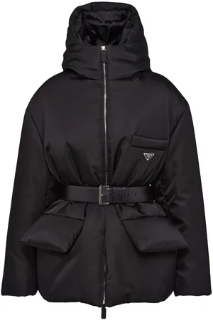 Prada Re-Nylon hooded down jacket