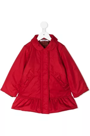 Familiar Girls Coats - Ruffle-detail padded coat