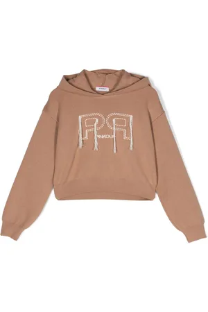 Pinko Logo-embroidered knitted hoodie