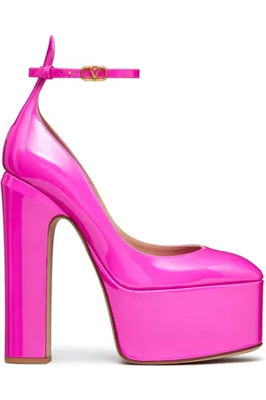 VALENTINO GARAVANI Tan-Go 155mm patent-leather pumps